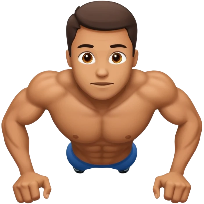 man doing push-ups emoji