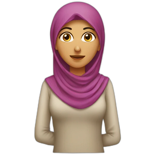 Arabic women supply chain emoji