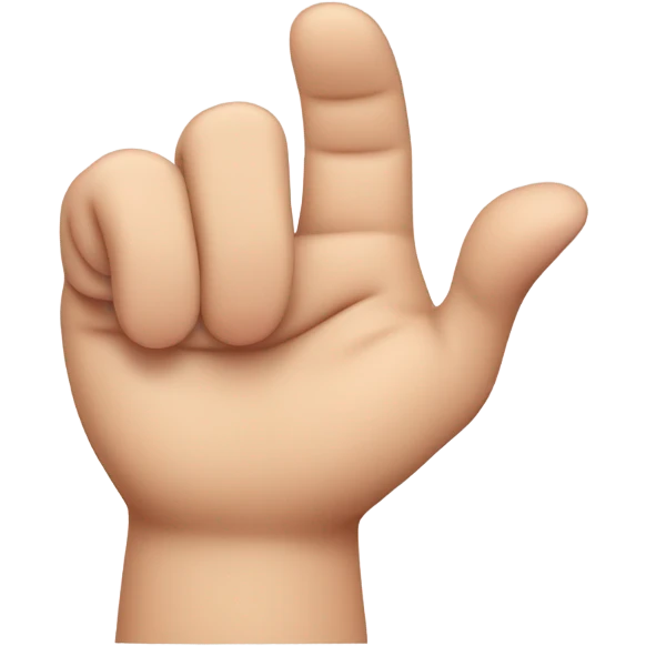 hand with 2 fingers up(thumb, index and pinky) emoji