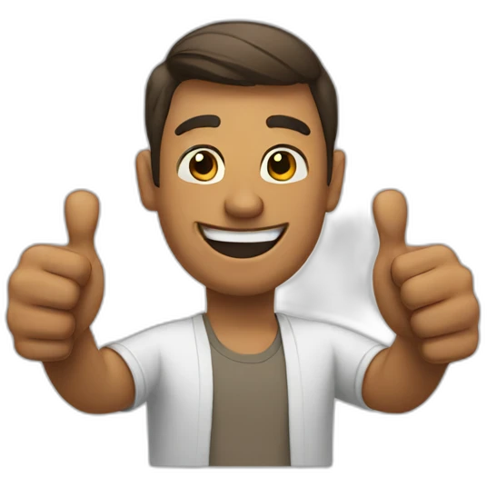 Man with thumbs up  emoji