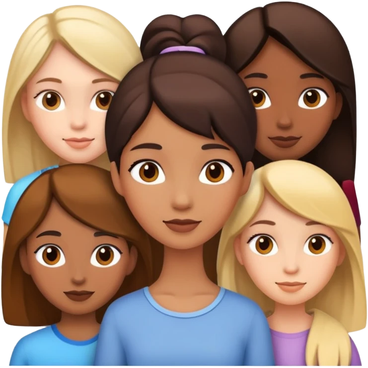 girl with a lot of friends  emoji