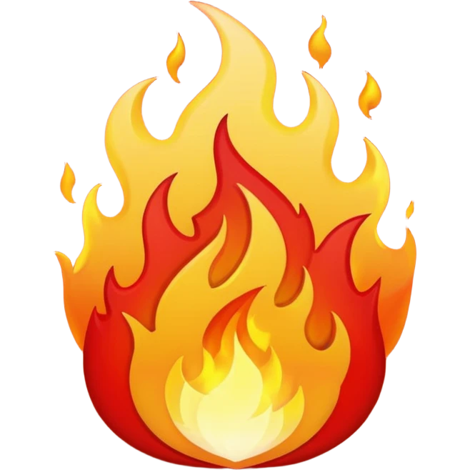 RED Fire emoji