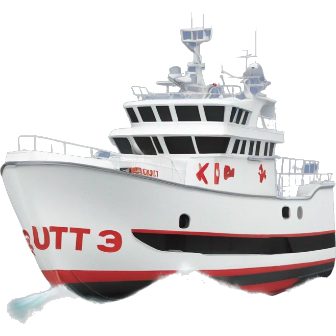 Rescue vessel with KLCC on one side emoji