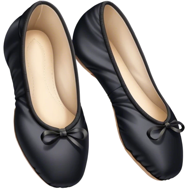 black ballet shoes  emoji
