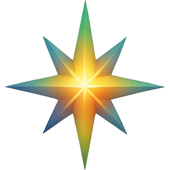 gradient north star emoji