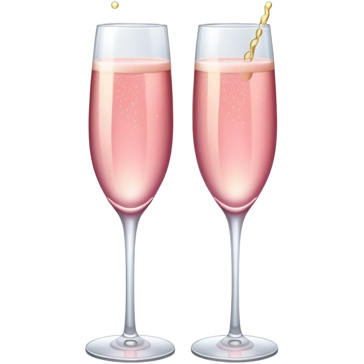 Pink champagne  emoji