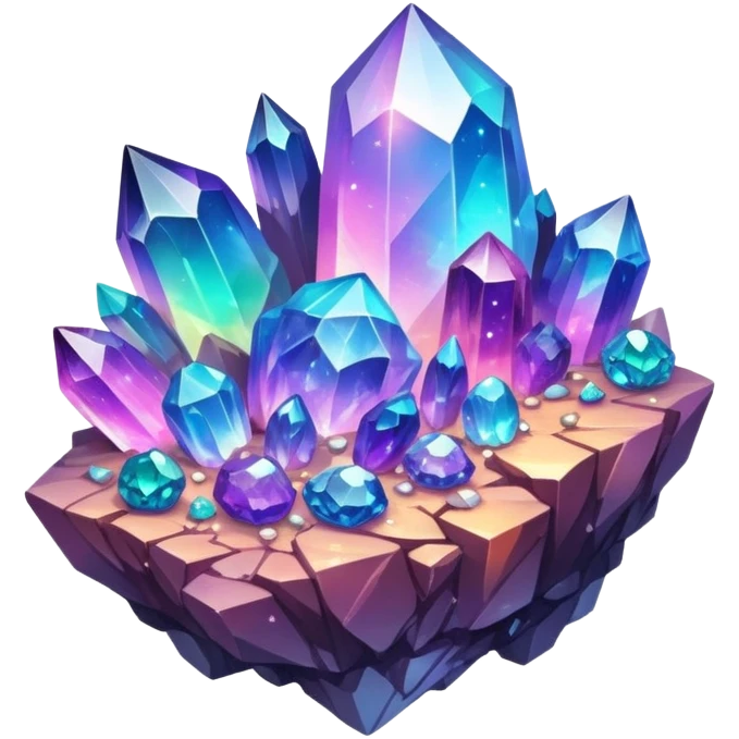  Random Scenic Aesthetic Nebula-Crystals Stones Minerals Clusters Stones Scenery  emoji