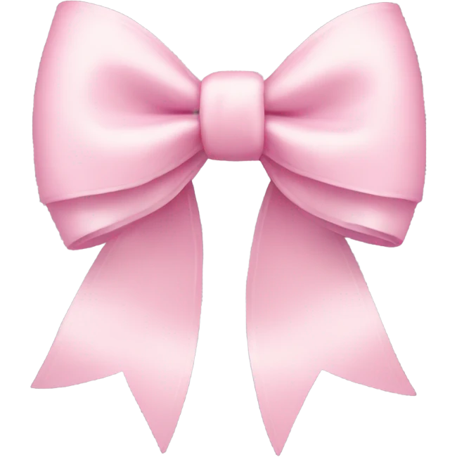 Light pink bow emoji