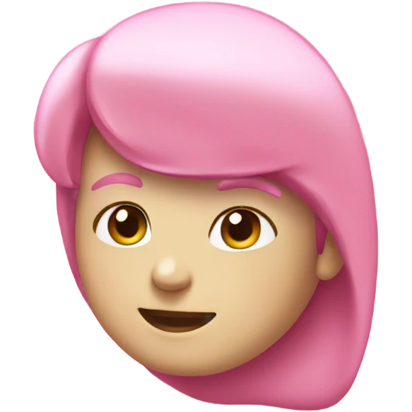 pink color number 1 emoji