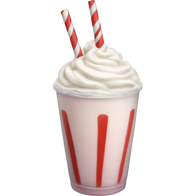 Peppermint milkshake emoji
