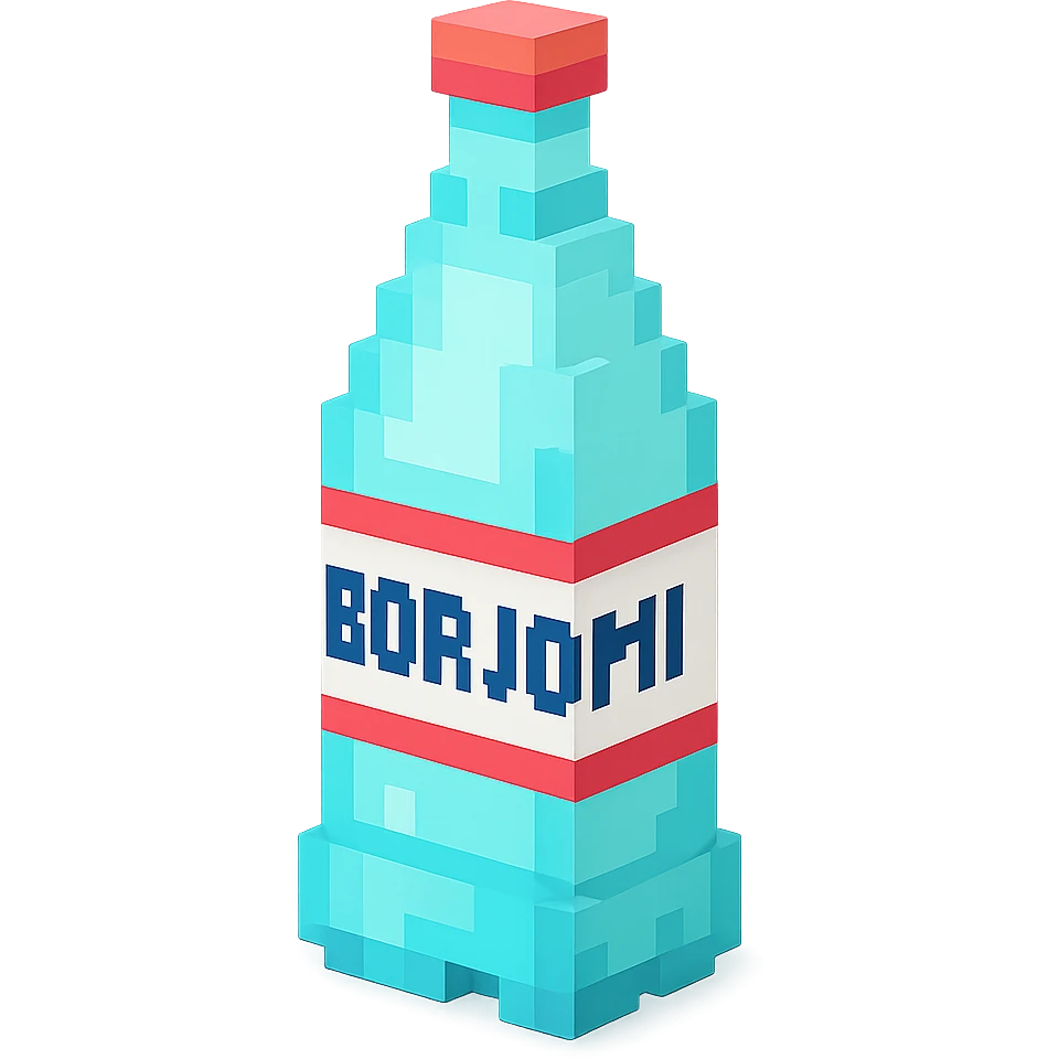 бутылка borjomi, no background emoji