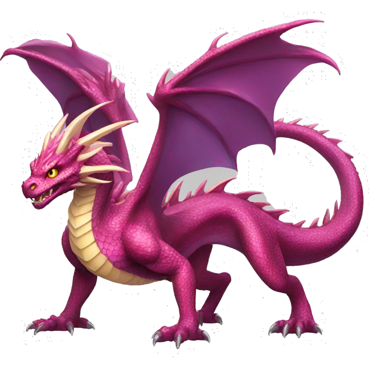 Full body shiny dragon emoji