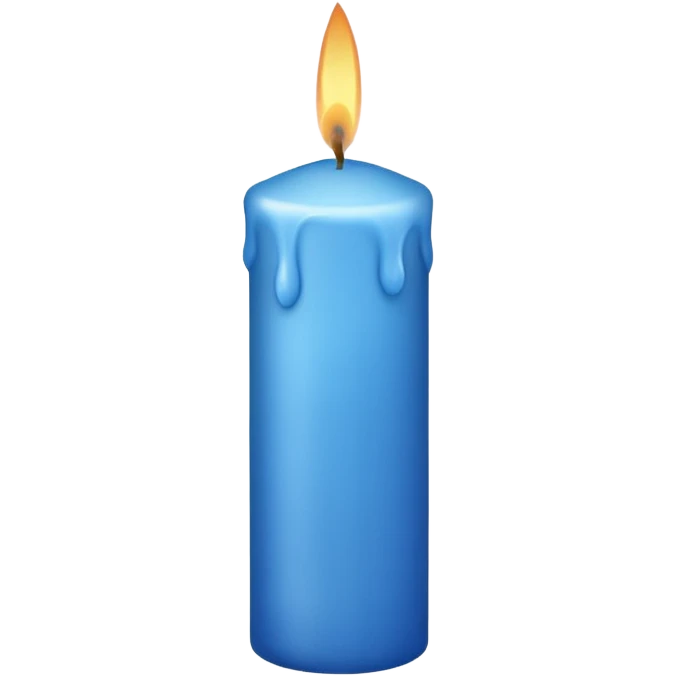 Blue candle emoji  emoji