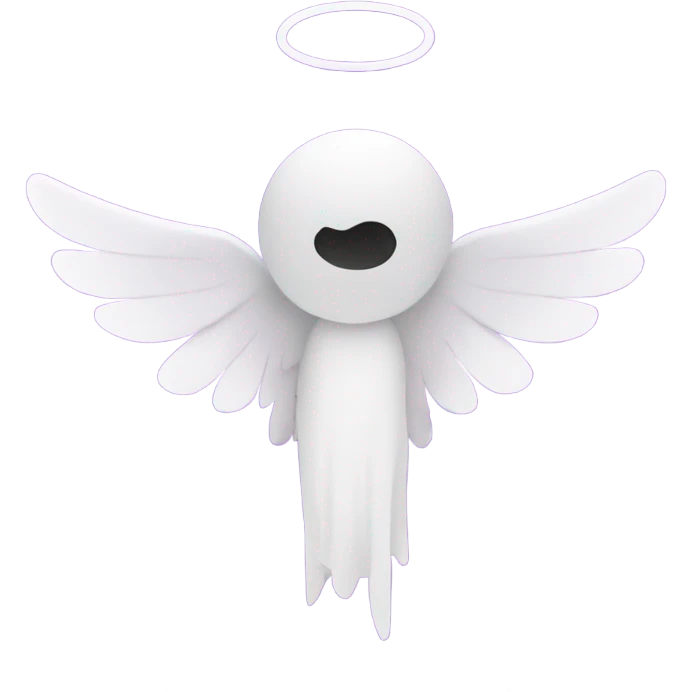 Purple letter S with angel wings emoji