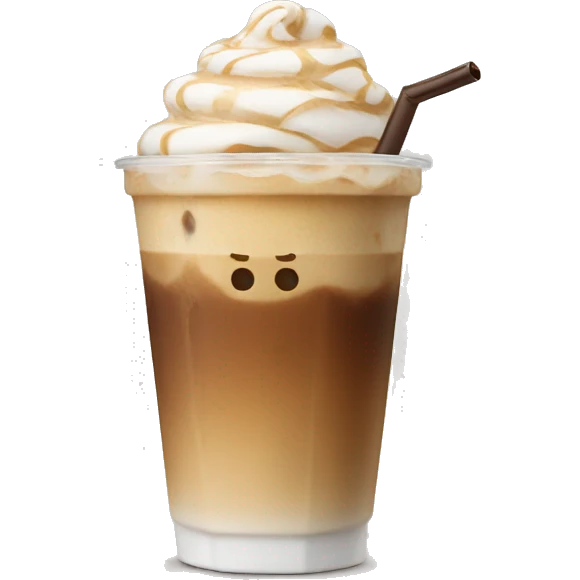 Iced latte emoji