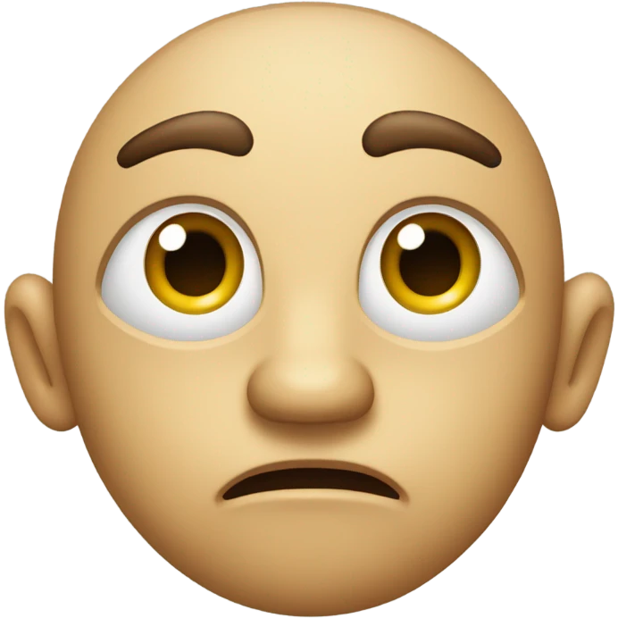 Confused face emoji