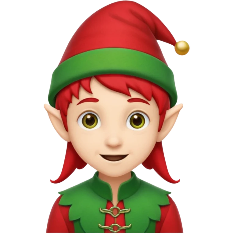 duende navideño con ortodoncia emoji