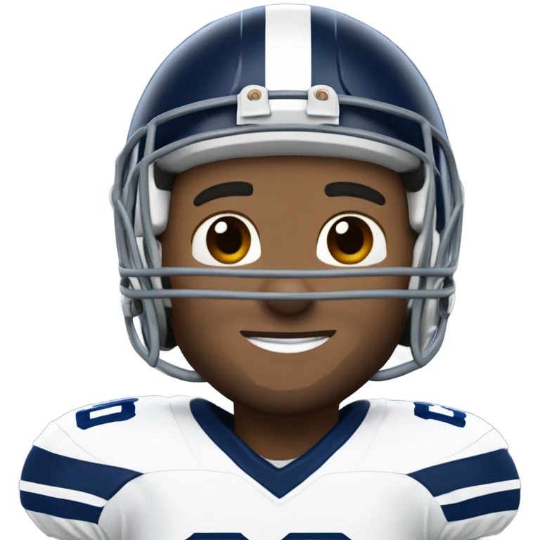 Josh Blankenship in Cowboys football uniform emoji