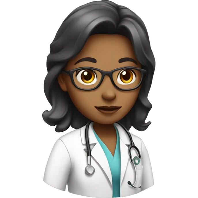 Girl doctor pink emoji