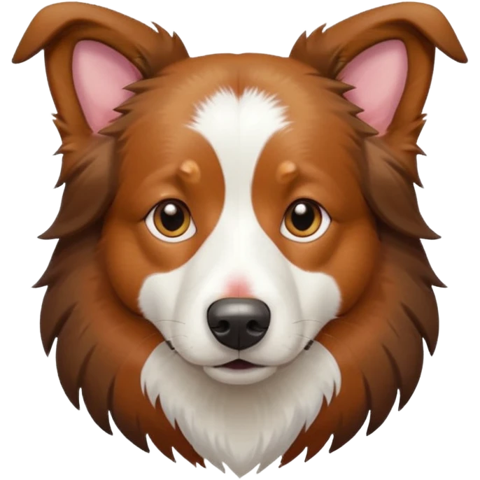 Colorful Border collie Dog, Border collie Portrait, Dog Sticker Clip art emoji