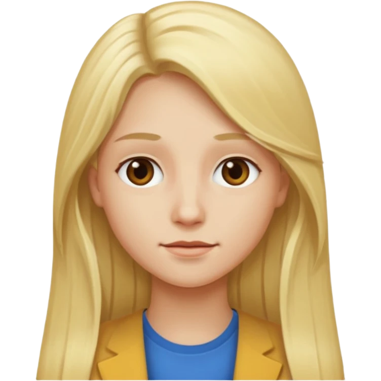 Use first image with blonde hair but make it longer  emoji