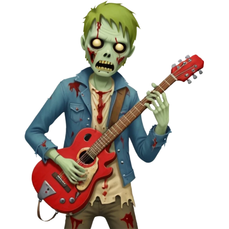 zombie guitarist emoji
