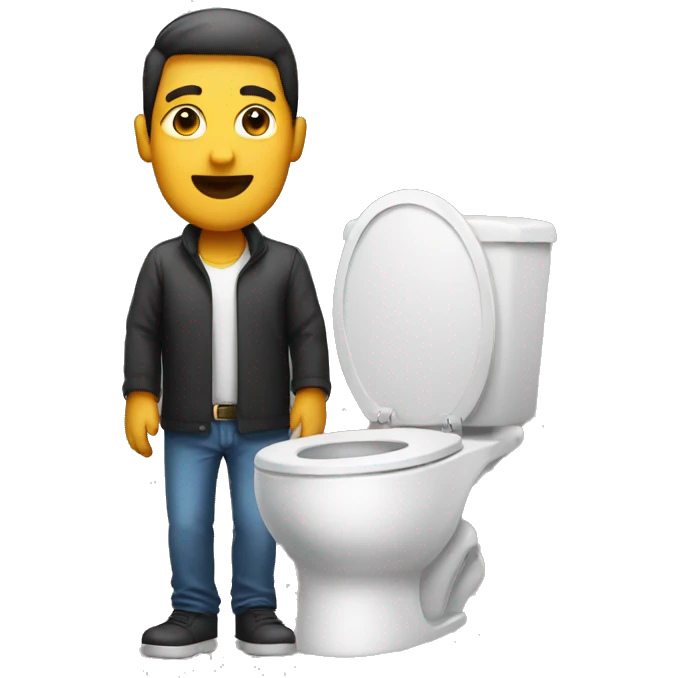 man in the toilet  emoji