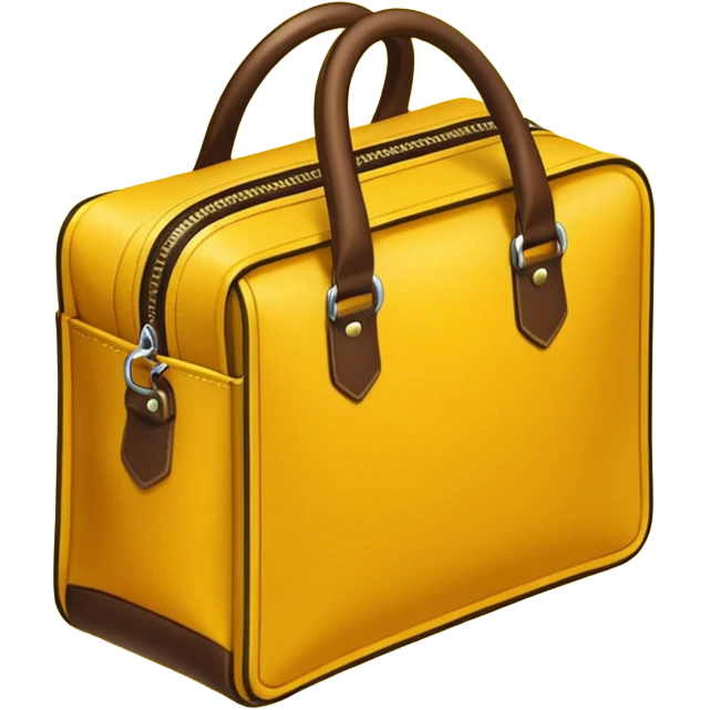 isometric yellow delivery bag emoji
