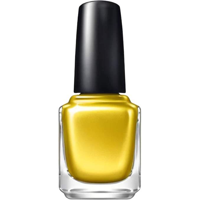 silvery nail polish yellow emoji