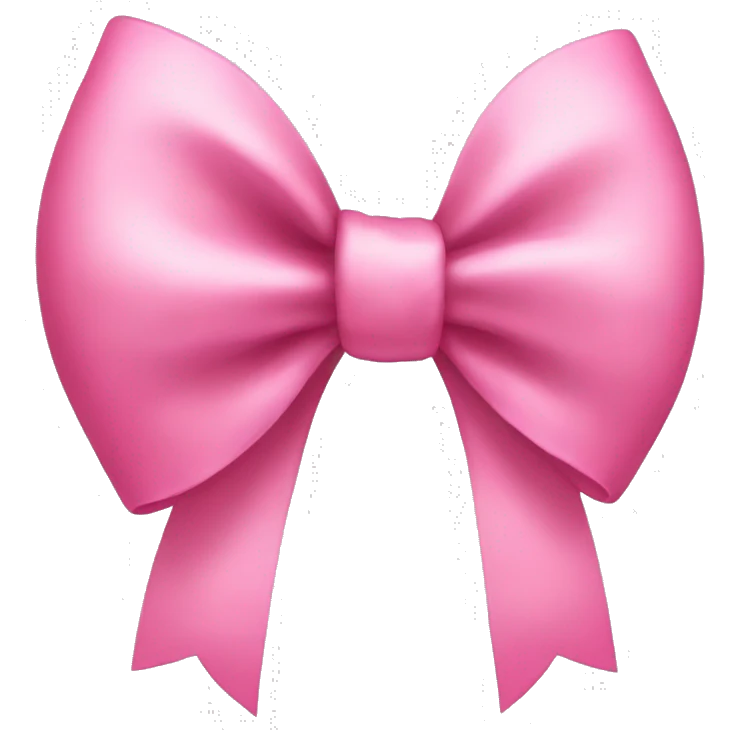 pink bow emoji