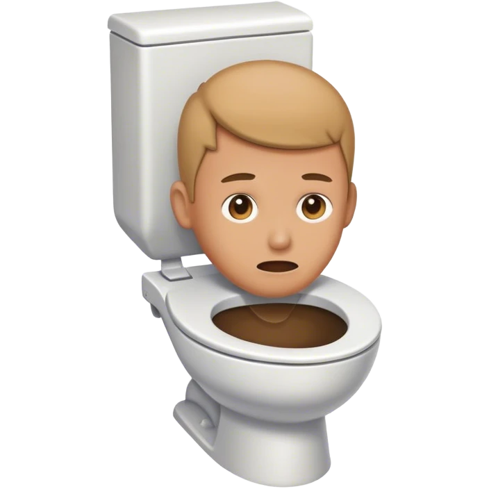 ￼￼ a head coming out of a toilet ￼￼ emoji