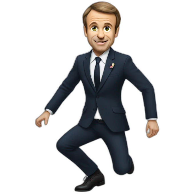 Emanuel macron qui danse emoji