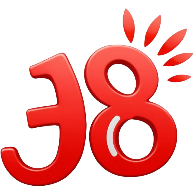 Bold red number 1000000 with energetic double underlines like the 100 emoji, vibrant and dynamic design conveying extreme approval and excitement emoji