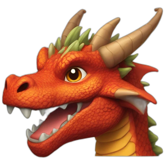 Dragon qui pete emoji