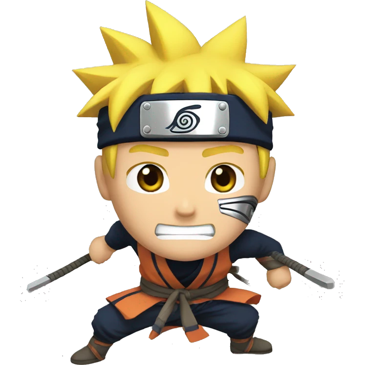 Naruto fighting emoji