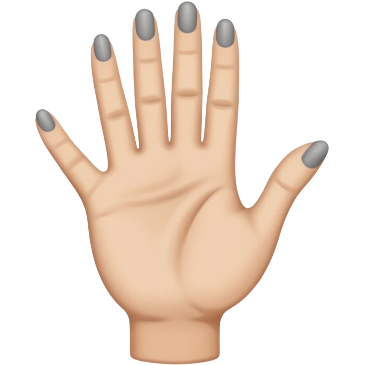 Yvl hand sign hand color grey emoji