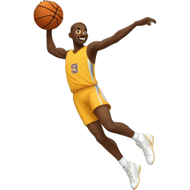 basketball player high jump emoji