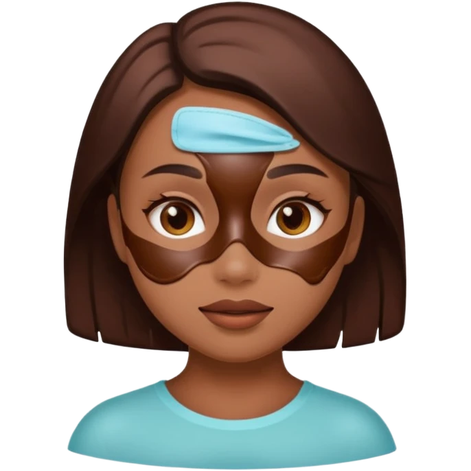 chocolate facial girl emoji