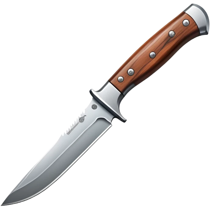 hunting knife with sharp edge emoji