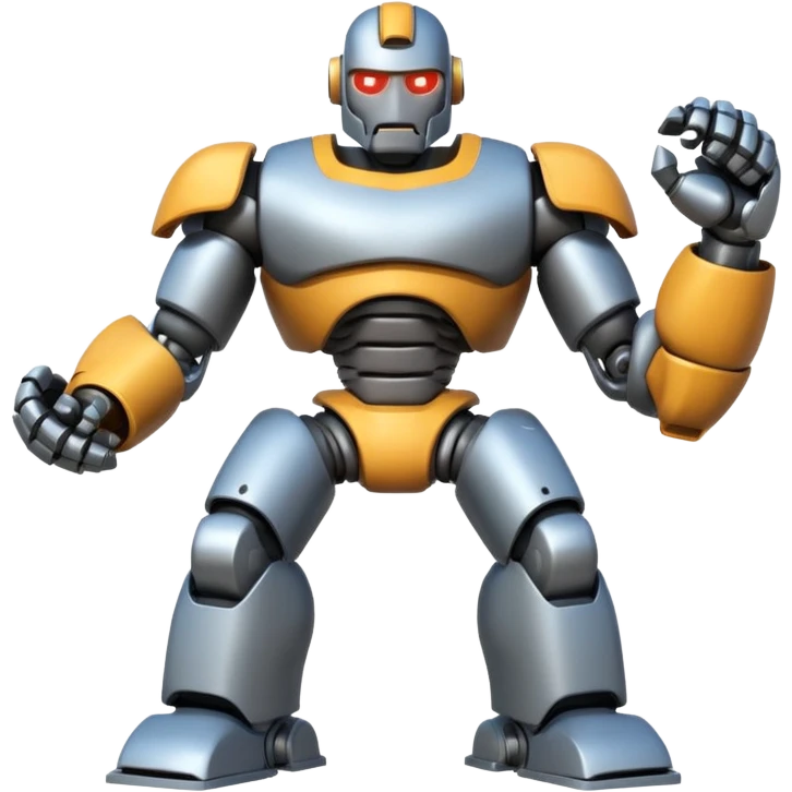 Greek Robot a giant and have good body made of iron and a good face like greek gods  emoji