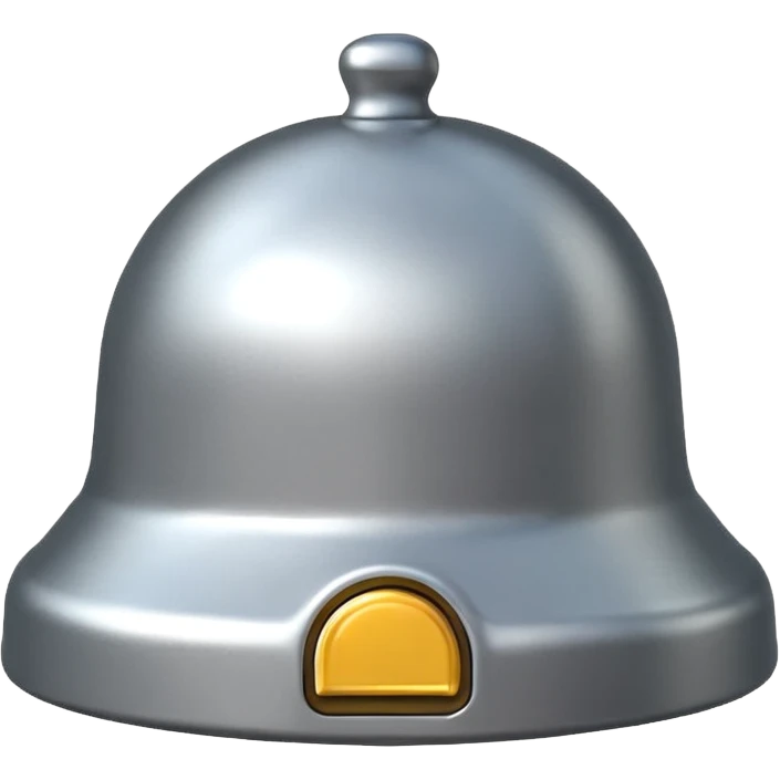 Notification bell silver emoji
