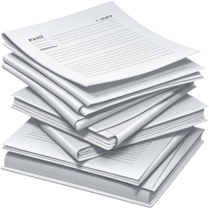 Pile of patent papers emoji