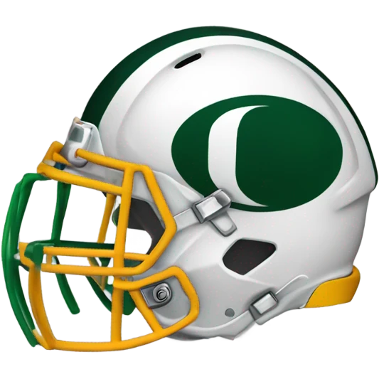 Oregon football helmet emoji