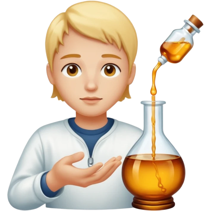 person dreaming of a dropper bottle emoji