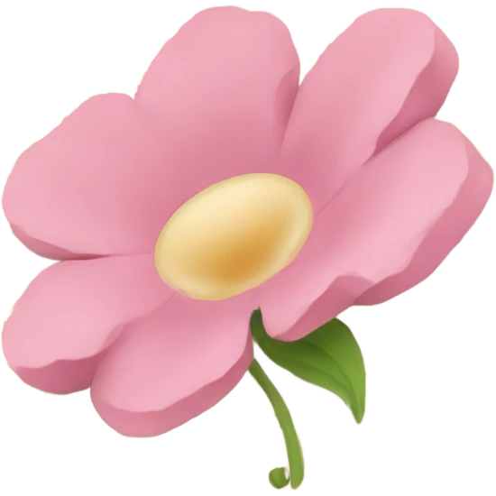 Beige Open book with light pink flower inside emoji