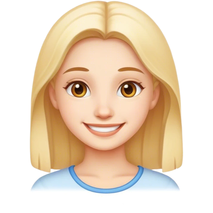smiling girl emoji