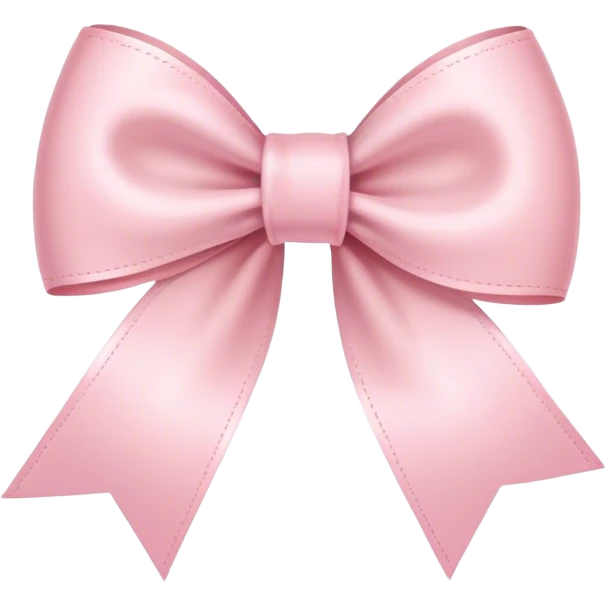 light pink ribbon bow emoji