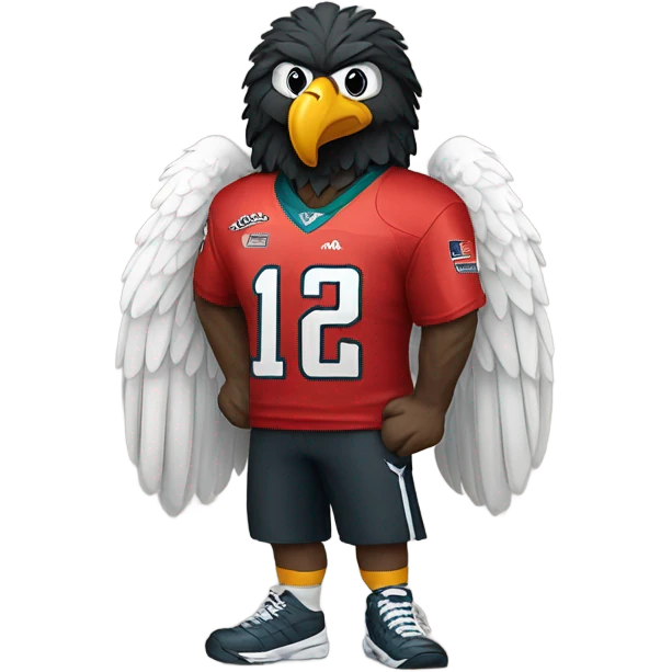 Doodle wearing eagles jersey  emoji