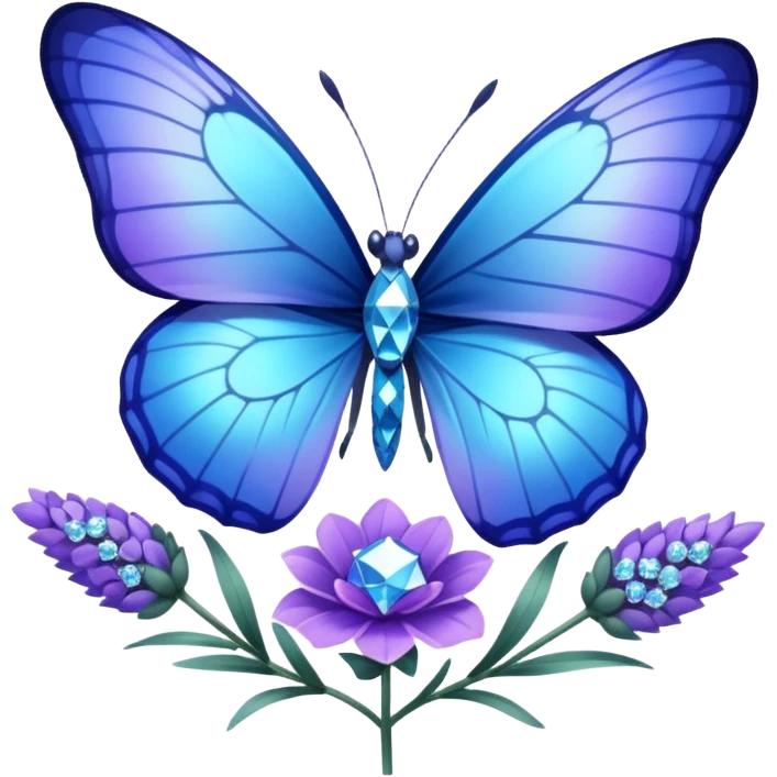 🩵🦋💎🪻 emoji