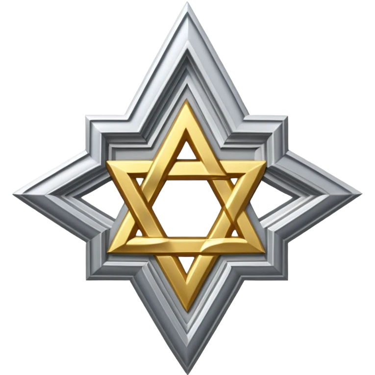reform jewish synagogue similar in architecture to historical religious architecture in europe. the building should be white with silver/golden features, gothic architectural elements and star of david. no crosses. the emoji should be in ios emoji style. emoji